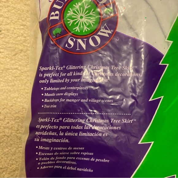 Faux Snow Christmas Tree Skirt - Picture 3 of 5